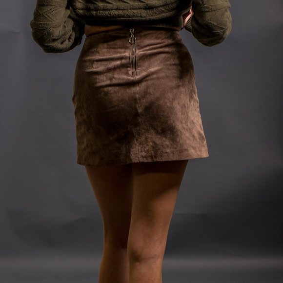 Brown Suede Skirt by Blank NYC - Picture 4 of 5